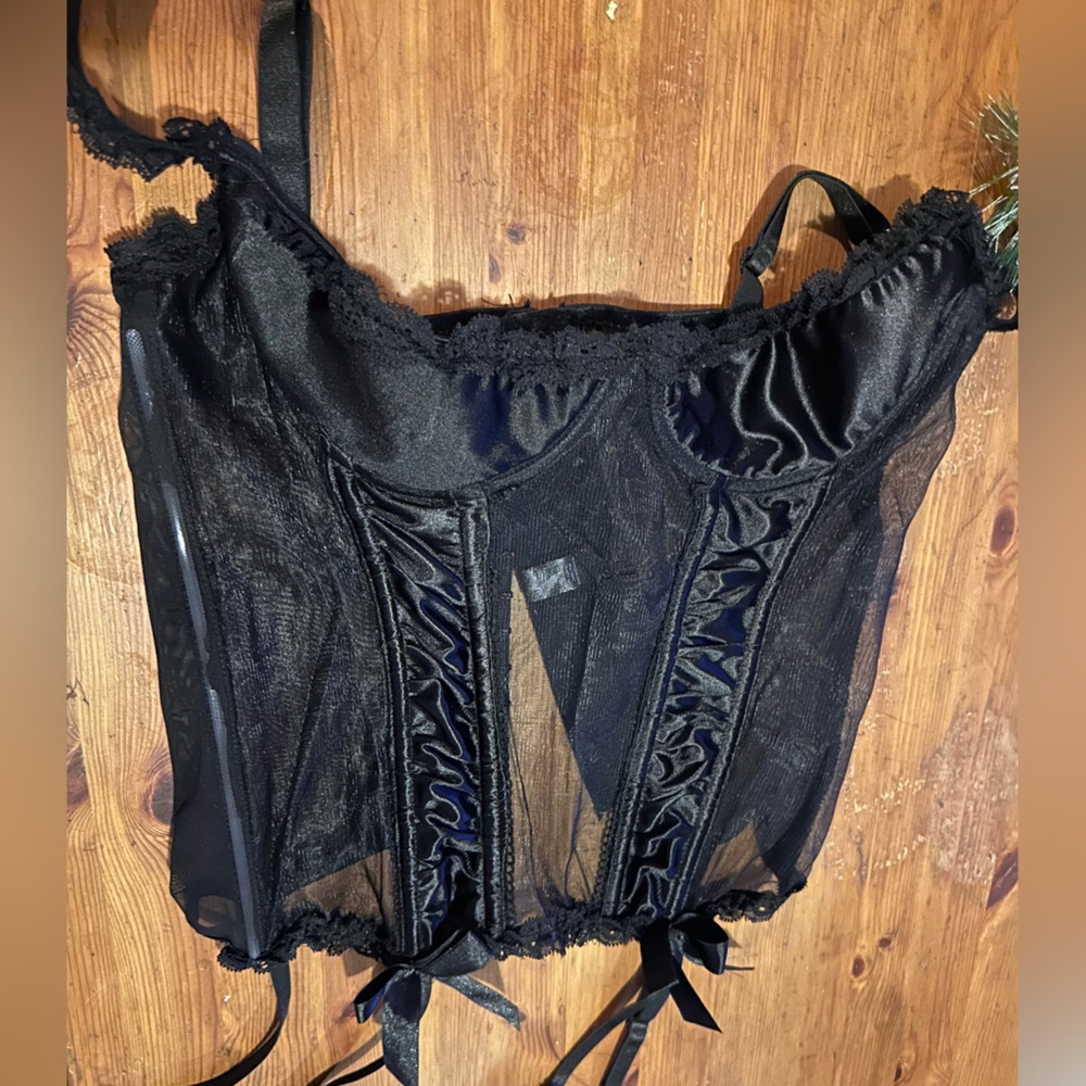 Black cute corset only corset not thong